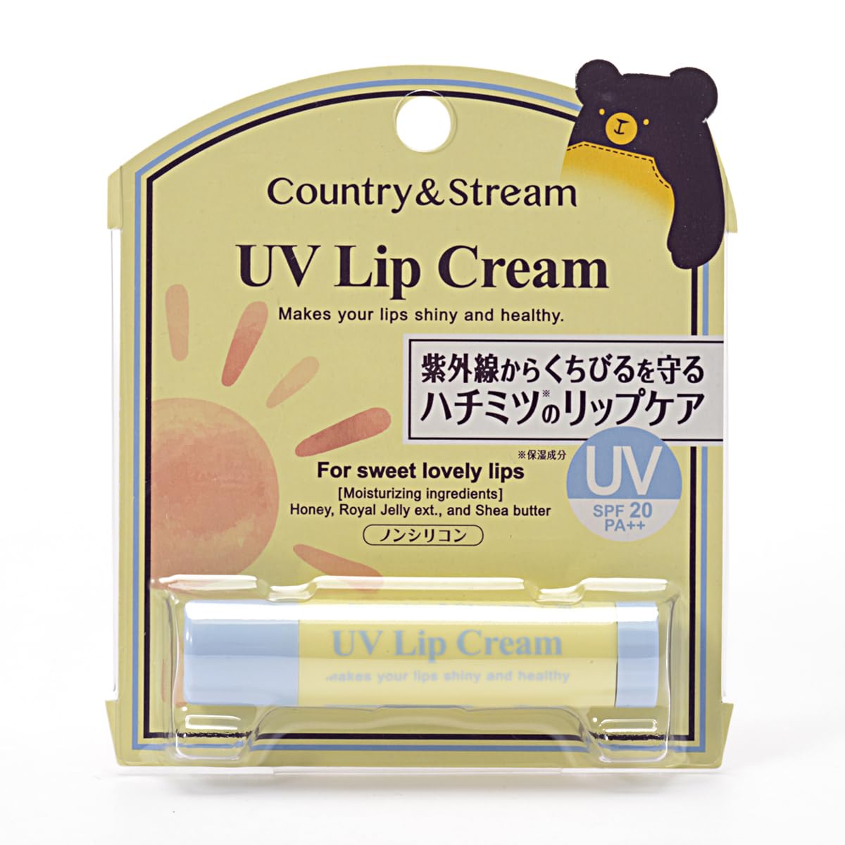 Country&amp;Stream UV Lip Cream 4.5g with Honey for Moisture Protection