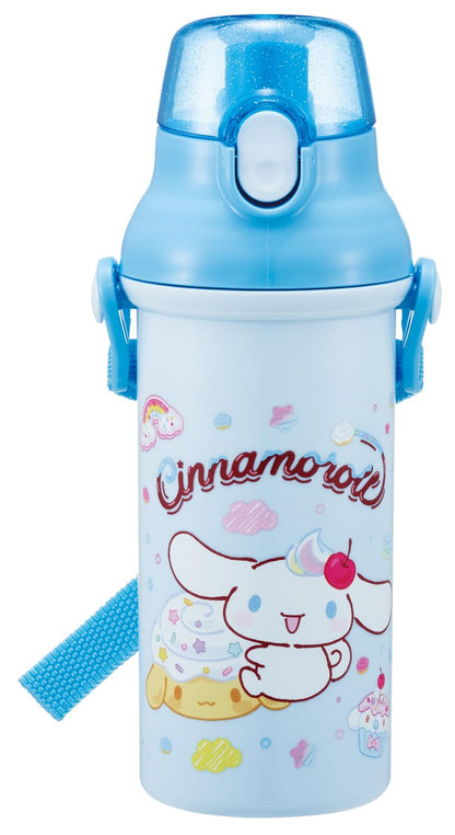 Skater Kids Water Bottle 480ml with One-Push Open and Dishwasher Safe