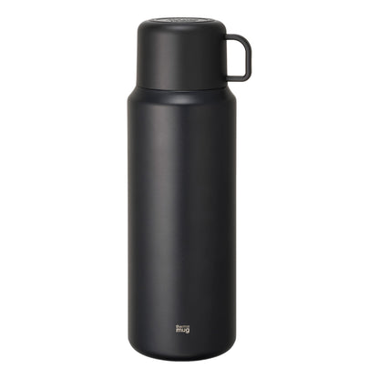 THERMO MUG Trip Bottle L 1L Black for Everyday Use