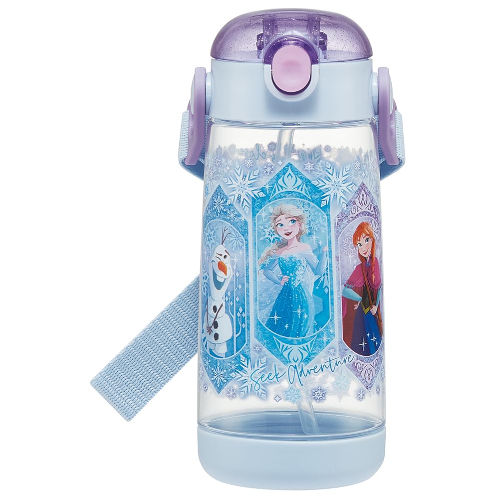 Skater Kids Water Bottle with Straw 480ml Disney Frozen Design