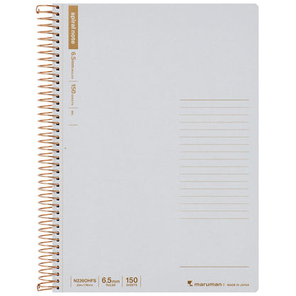 Maruman B5 Ring Notebook Light Gray 150 Pages for Everyday Use