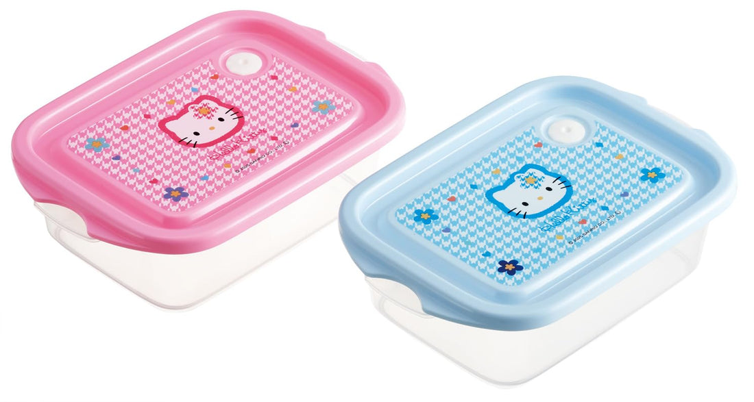 Skater Antibacterial Storage Box Set 500ml Made in Japan
