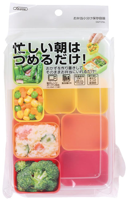 Skater Bento Box Set with 4 Large and 6 Small Containers