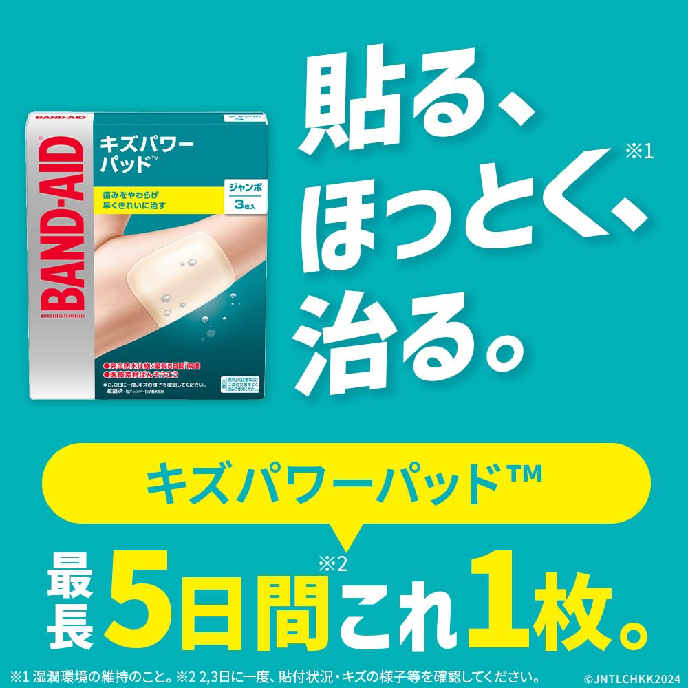 BAND-AID Jumbo Size Hydrocolloid Bandages for Fast helping address the appearance of