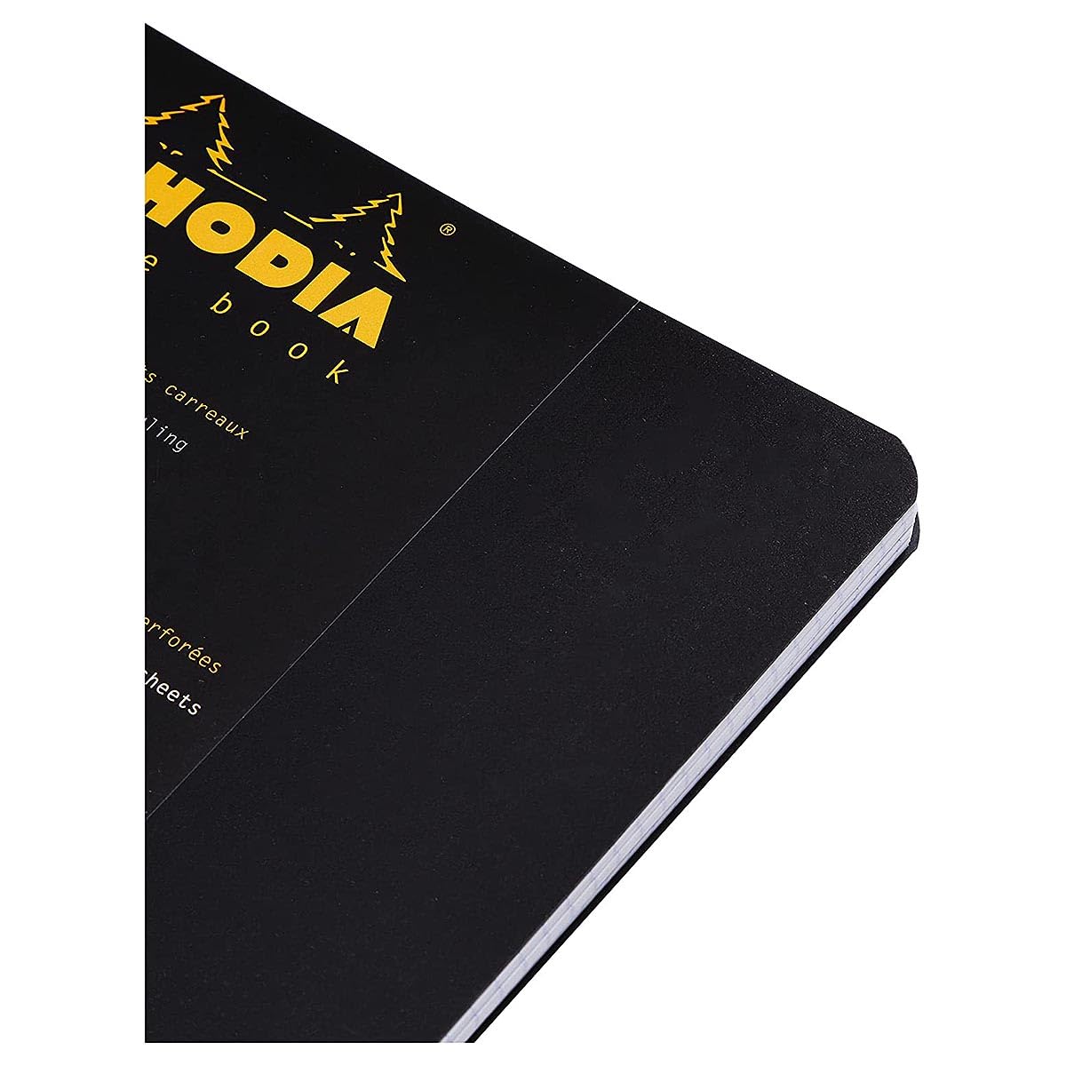 RHODIA A5 Classic Graph Paper Double Ring Notebook Black