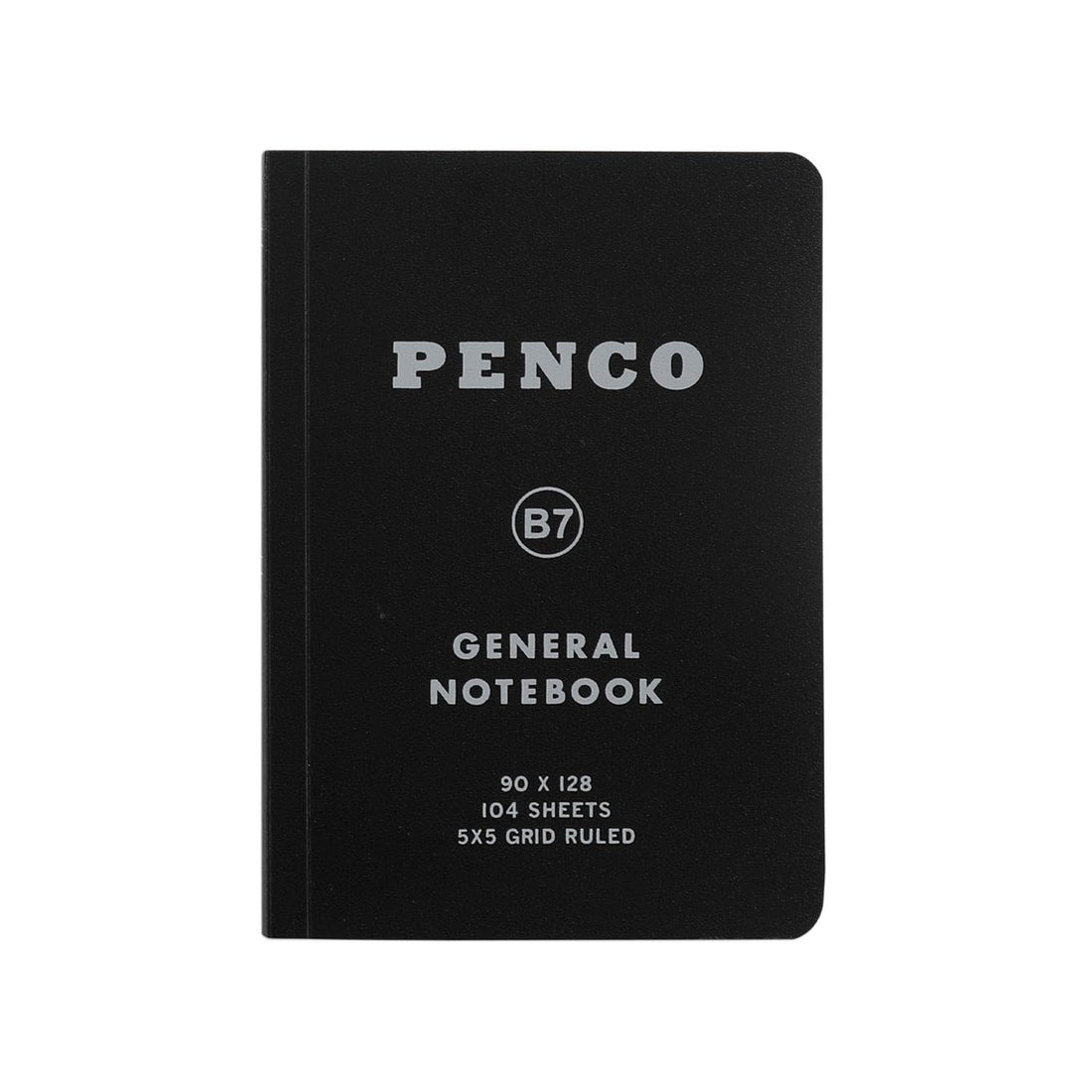 HIGHTIDE Soft PP Notebook B7 Black for Everyday Use