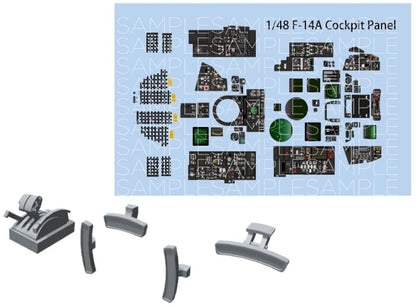 HMA 1/48 F-14A Cockpit Detail Upgrade Set for Model Kits