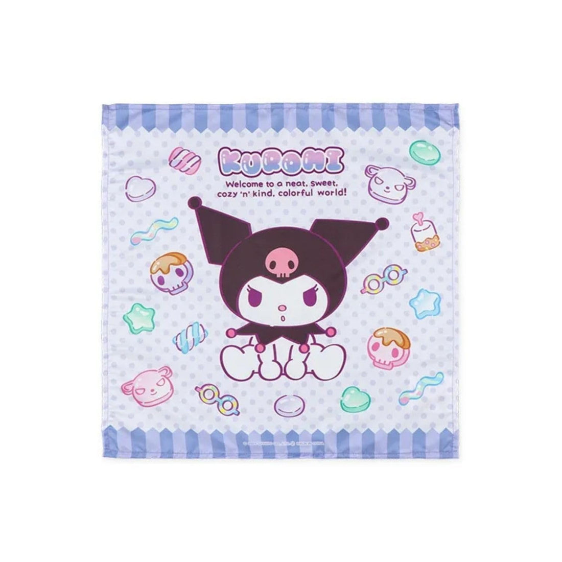 Salon de Sanrio Napkin Set featuring Kuromi 3 Pieces 43x43cm