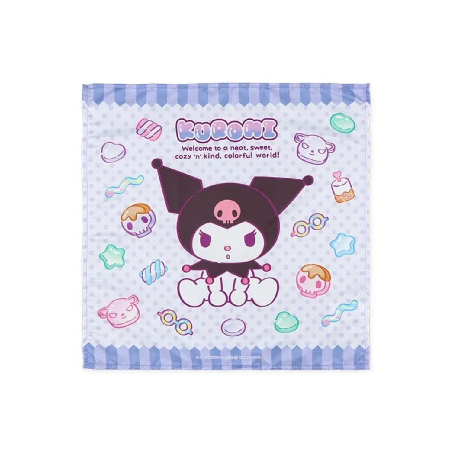 Salon de Sanrio Napkin Set featuring Kuromi 3 Pieces 43x43cm