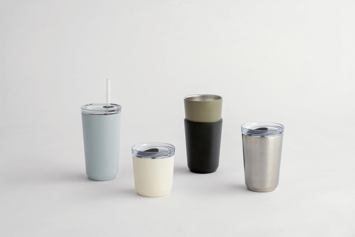 KINTO Tugo Tumbler with Straw 480ml Black for Everyday Use