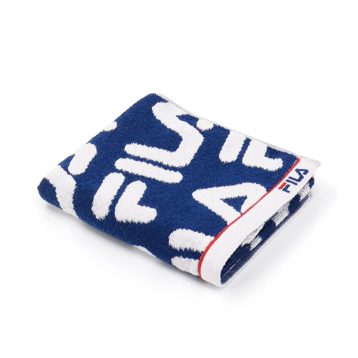 FILA Patterned Face Towel with Antibacterial Properties 34x75cm