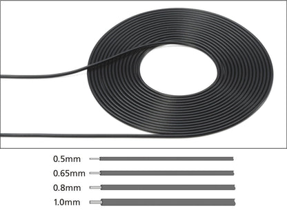 TAMIYA Detail Up Parts No.77 Piping Cable 0.8mm Black Model Kit
