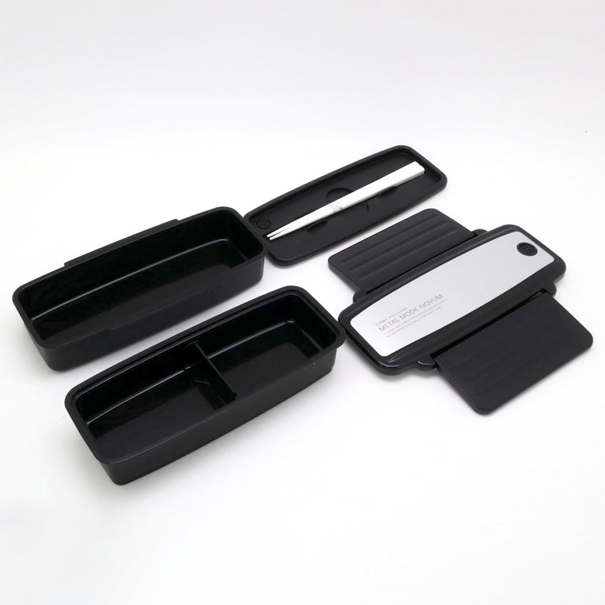 OSK Two-Tier Lunch Box with Divider Metal Mode 400ml 460ml