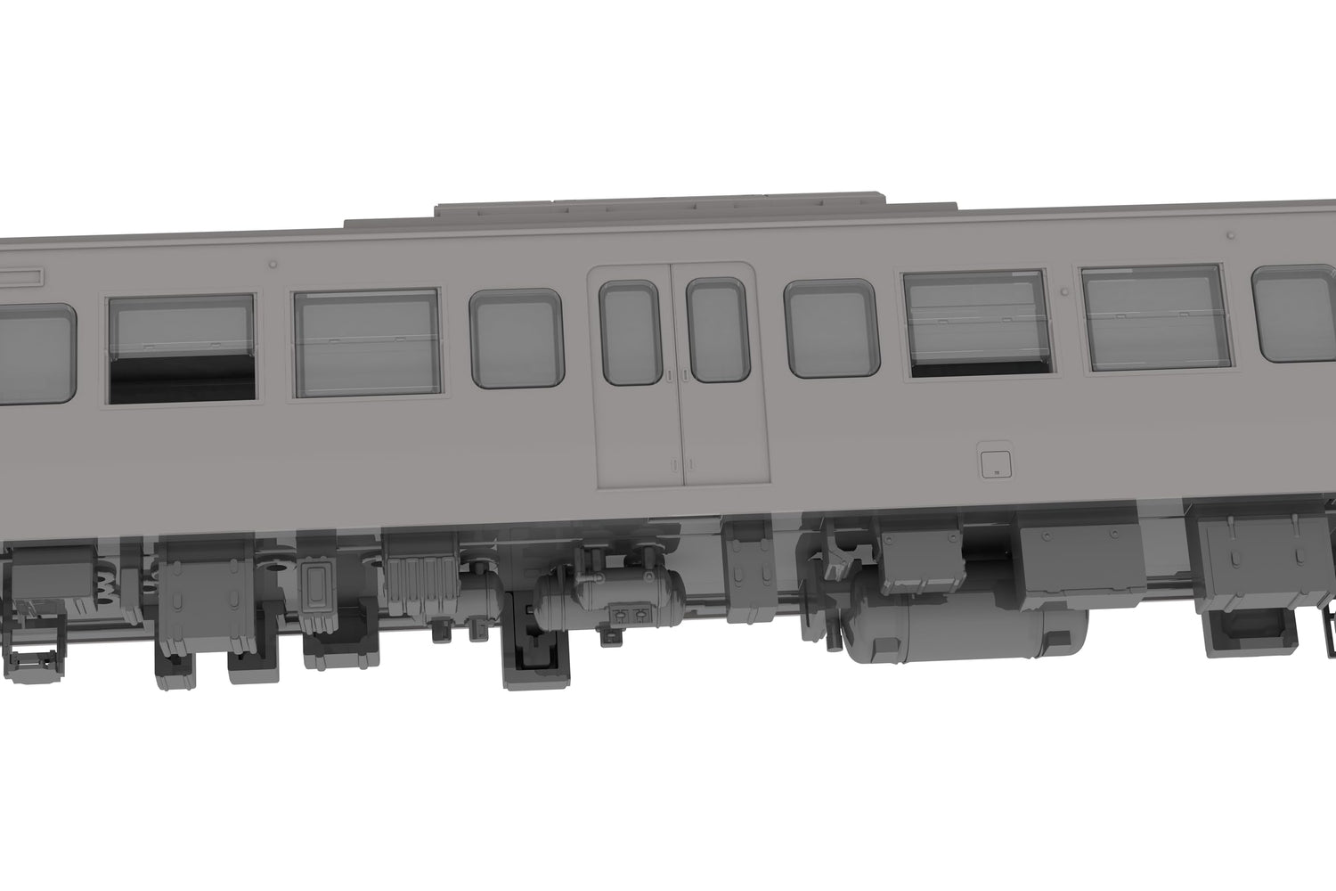 Plum JR East 115 Series 300 Model Unpainted Plastic Kit