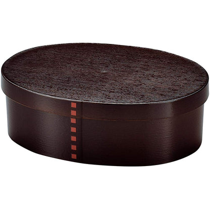 Tatsumiya Bento Box Large Dark Brown with Antibacterial Features 800ml
