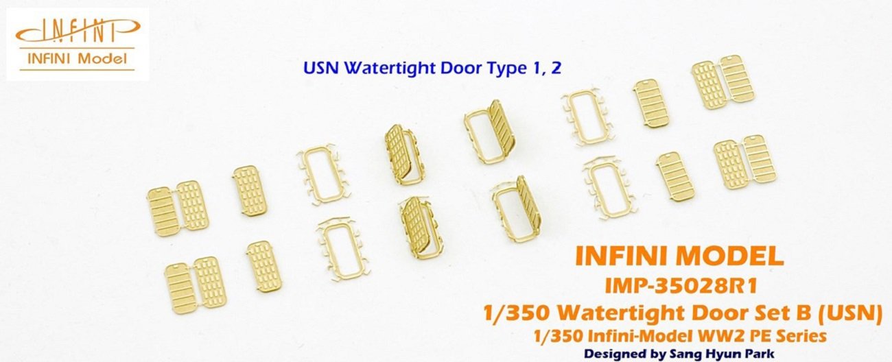 Infini Model 1/350 Scale WWII US Navy Watertight Door Etching Parts