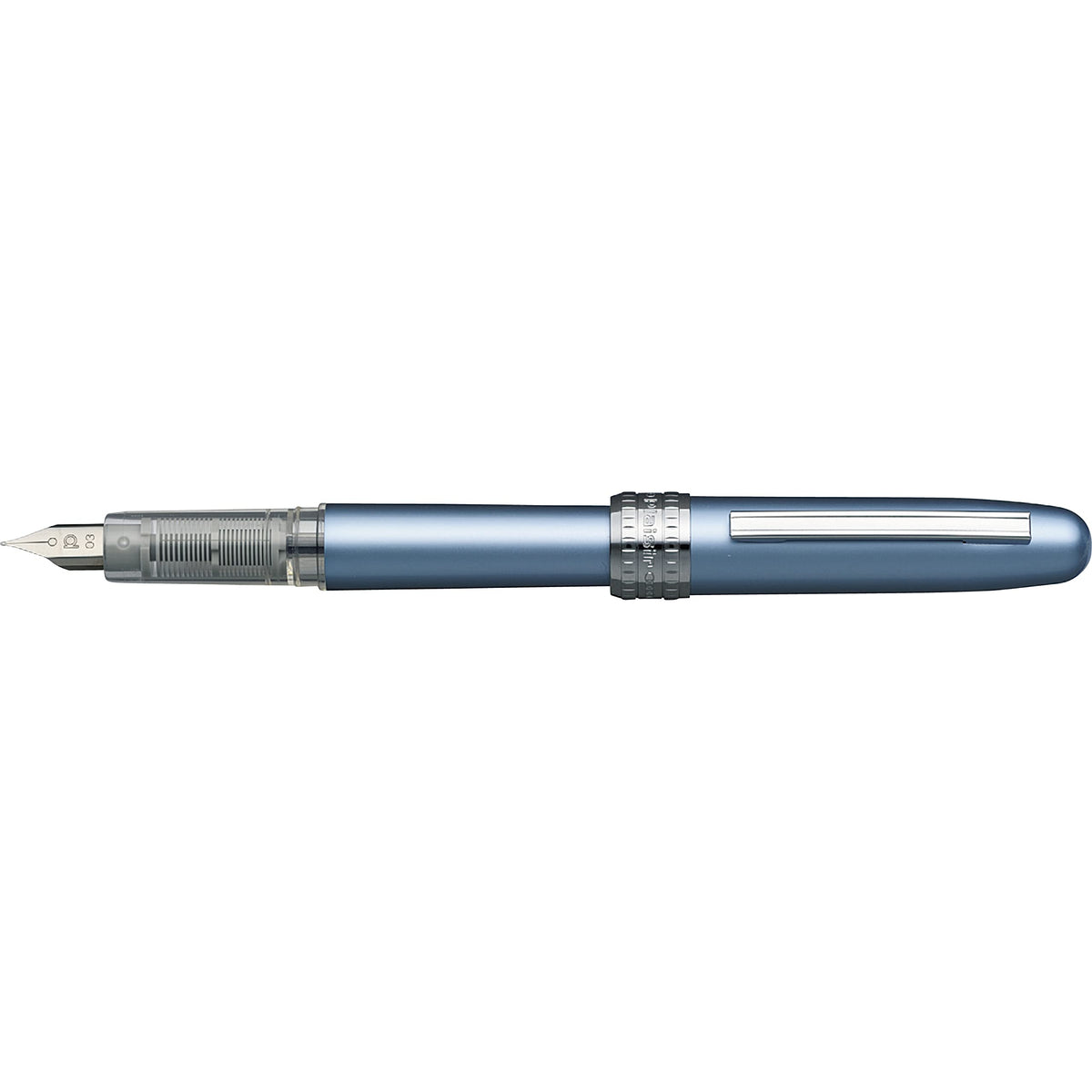 Platinum Plaisir Fountain Pen Frosty Blue Medium Nib