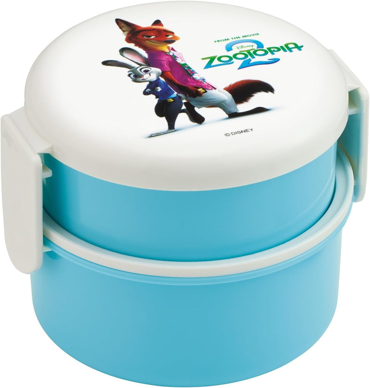 Skater Round Lunch Box with Fork 500ml Made in Japan