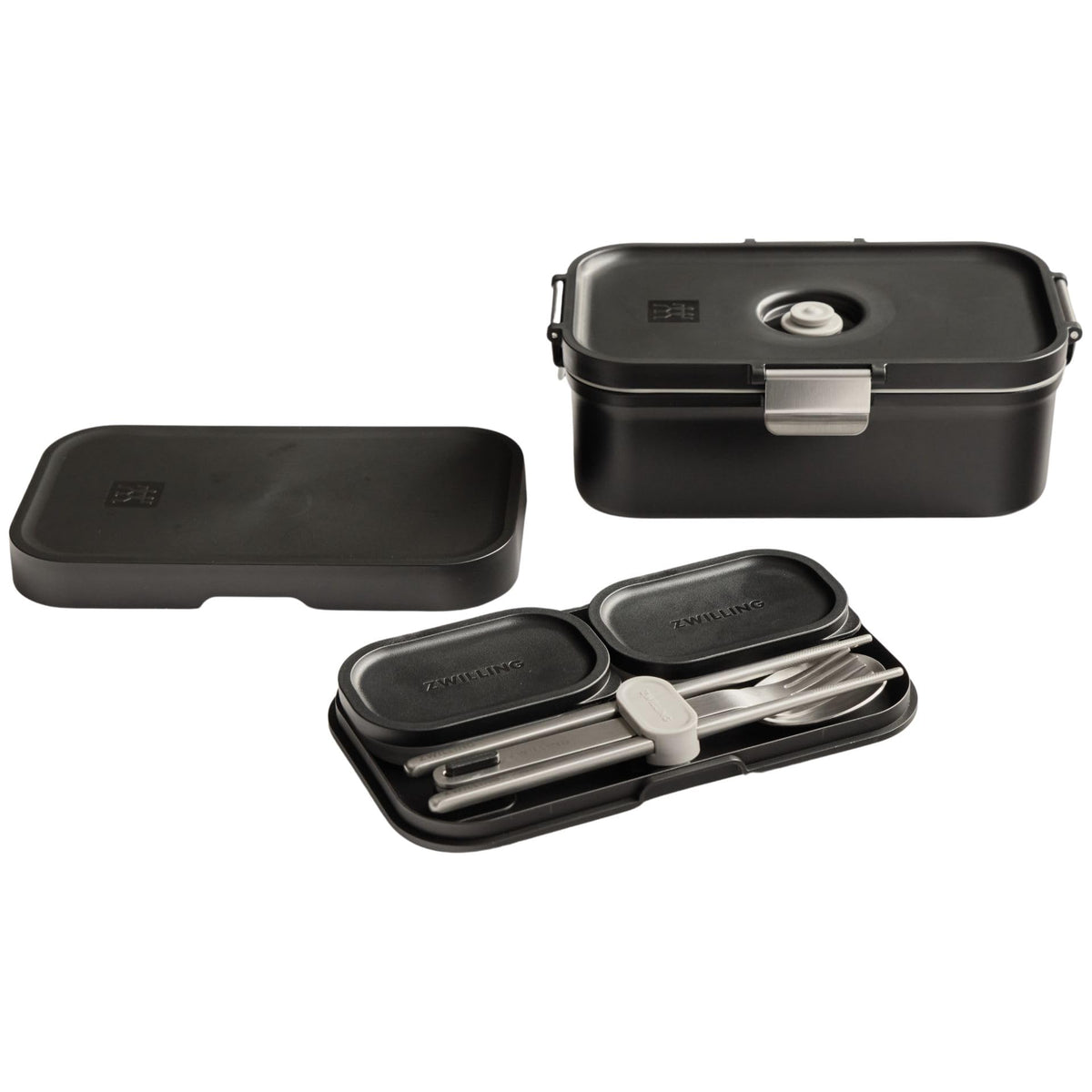 ZWILLING Fresh Save Vacuum Lunch Box Black with Sauce Containers