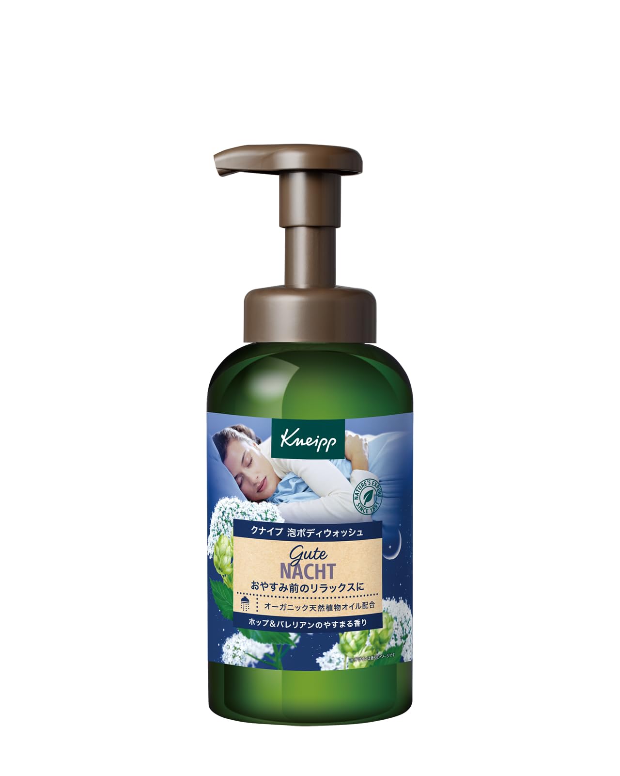 Kneipp Foam Body Wash Good Night 450g with Hop and Valerian Scent