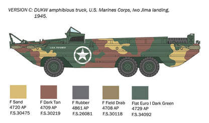 PLATZ 1/72 Scale DUKW Amphibious Vehicle Model Kit for D-Day 80th Anniversary