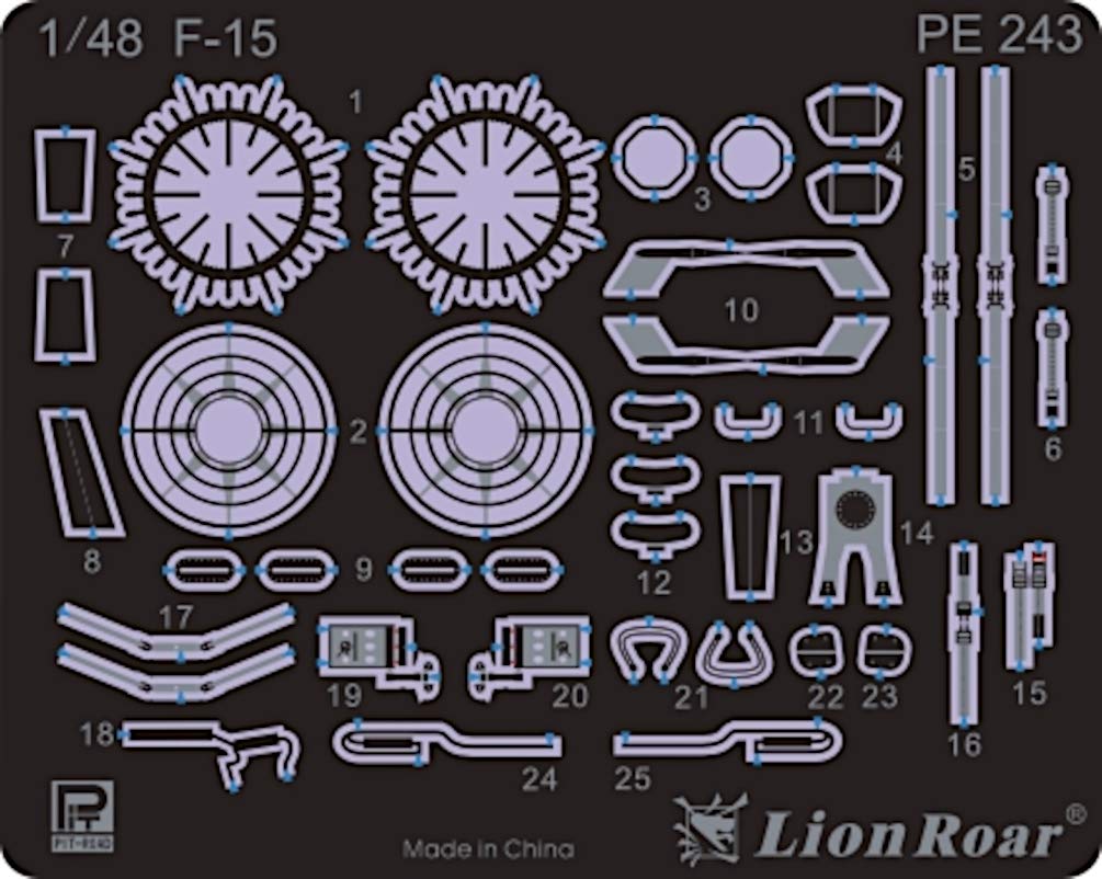 PIT-ROAD 1/48 F-15J Japan Air Self-Defense Force Model Parts
