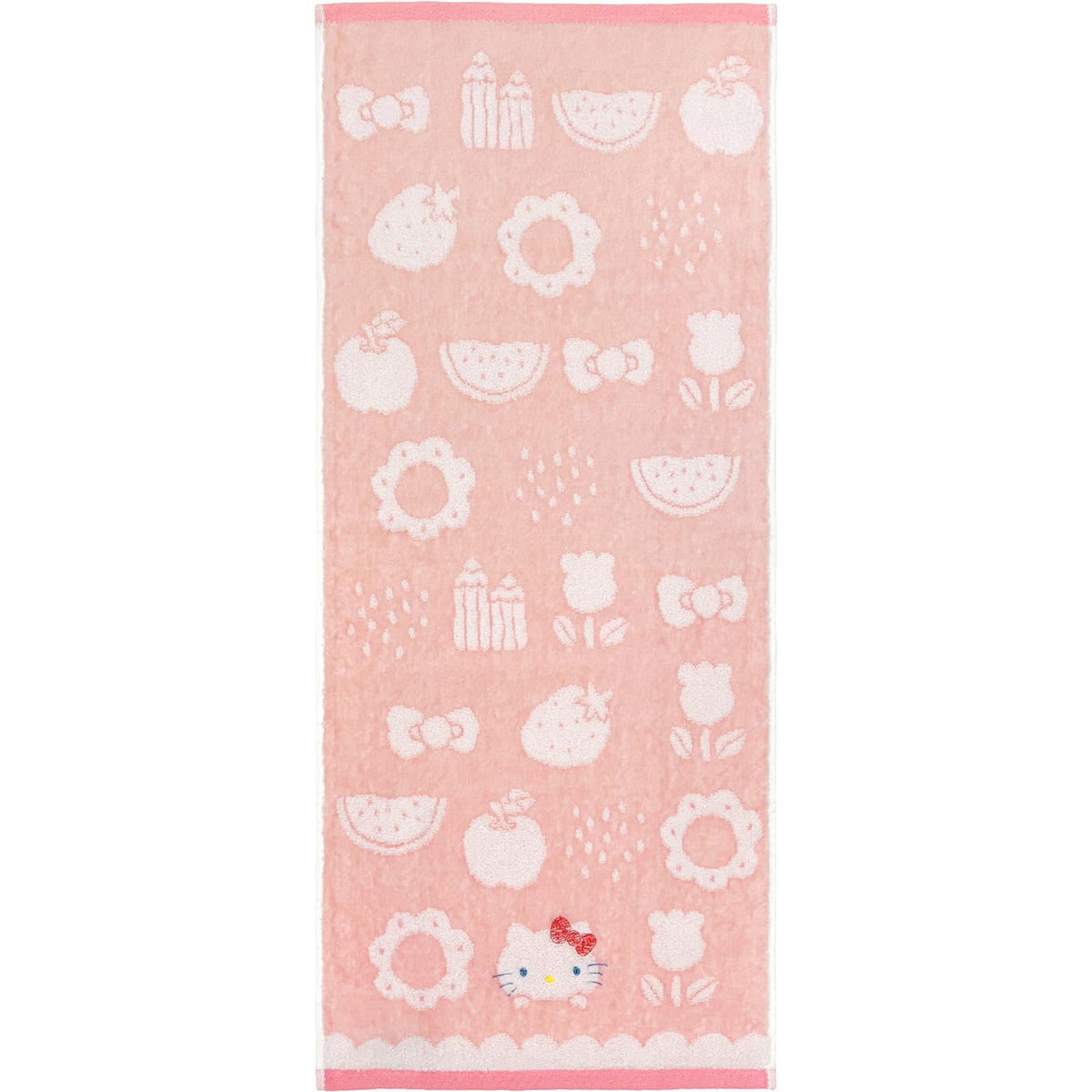 Hayashi Face Towel Soft and Absorbent 33x80cm Hello Kitty Design
