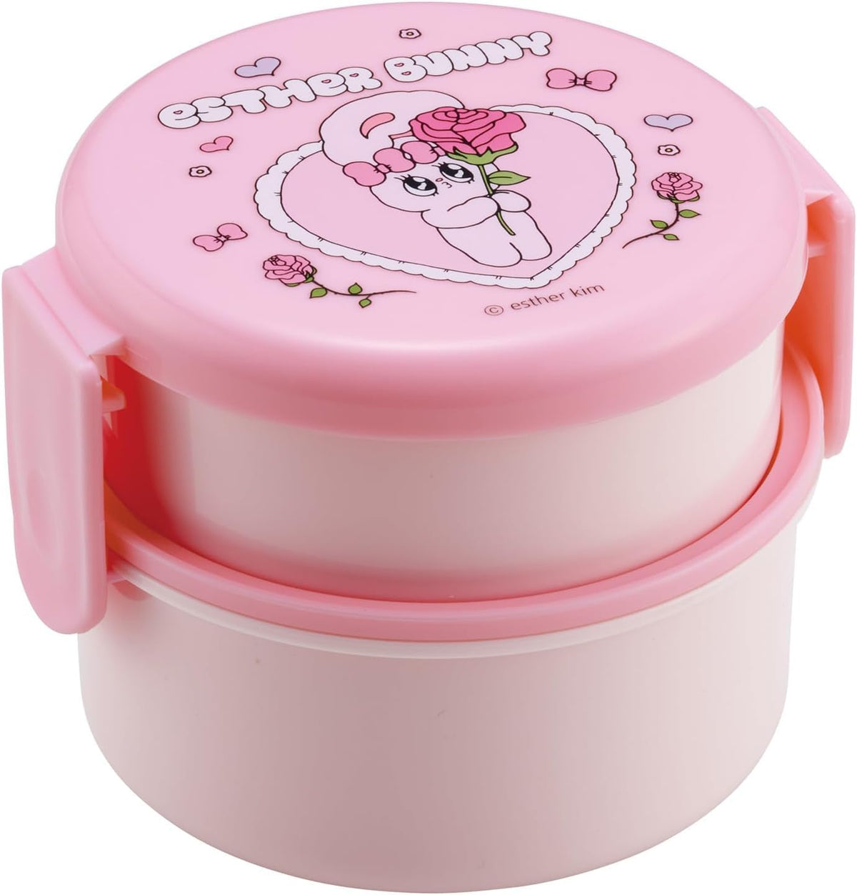 Skater Round Bento Box 500ml with Fork Made in Japan