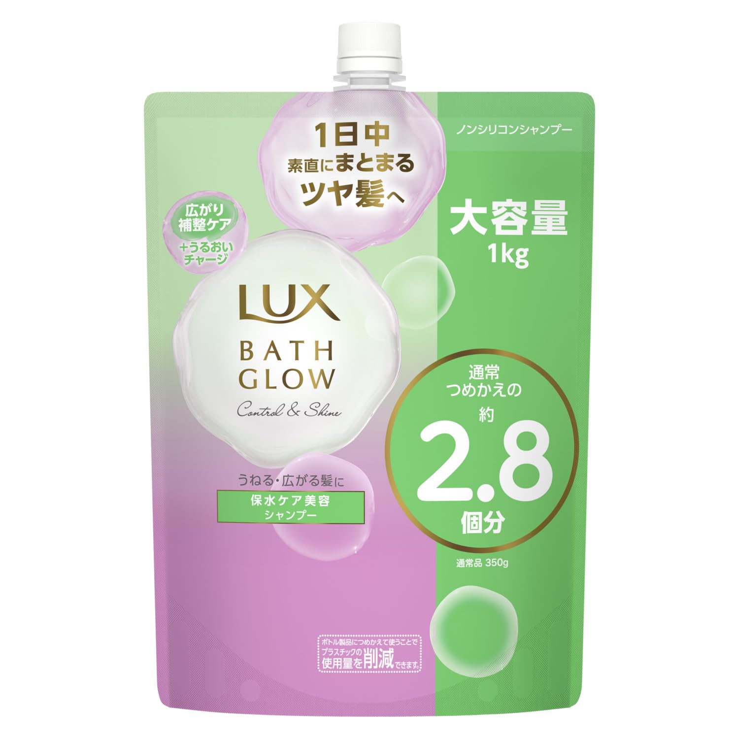 LUX Bath Glow Control and Shine Shampoo Refill 1000g