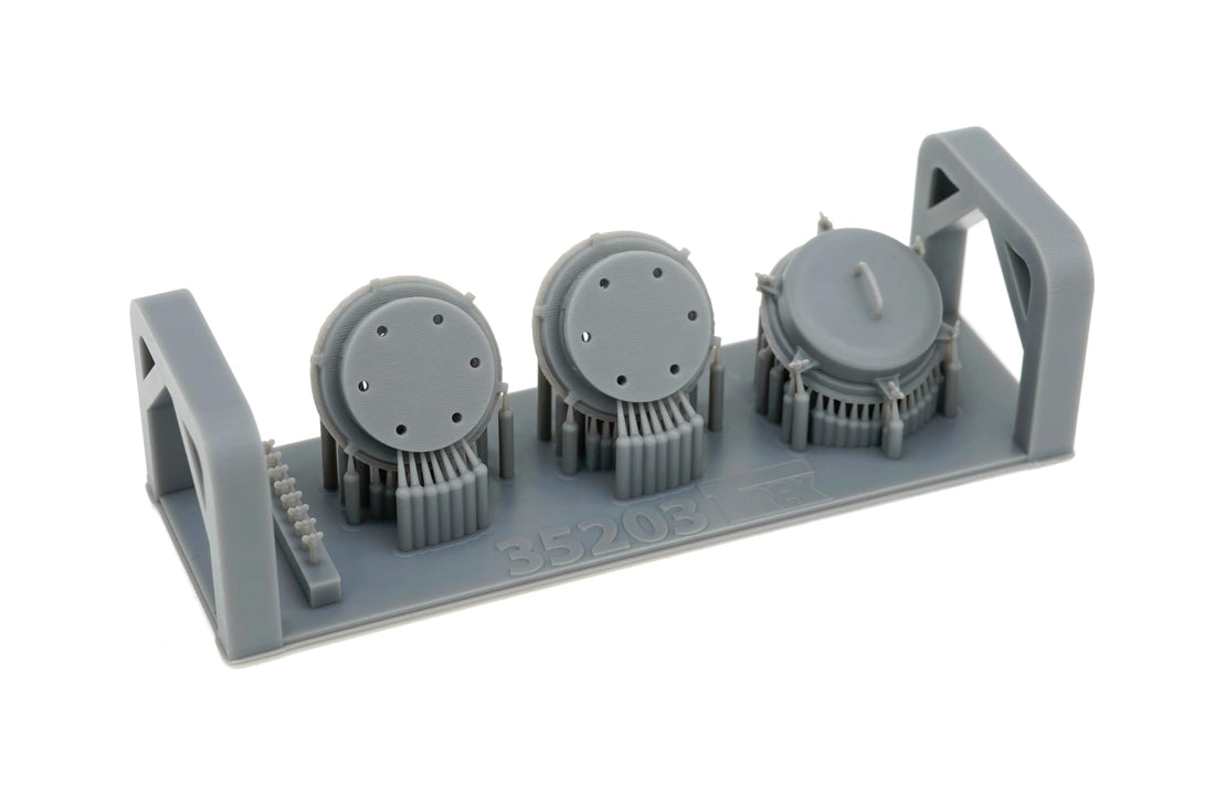 T-rex Studio 1/35 Scale WWII German Tiger I Tank Ventilator Set of 3