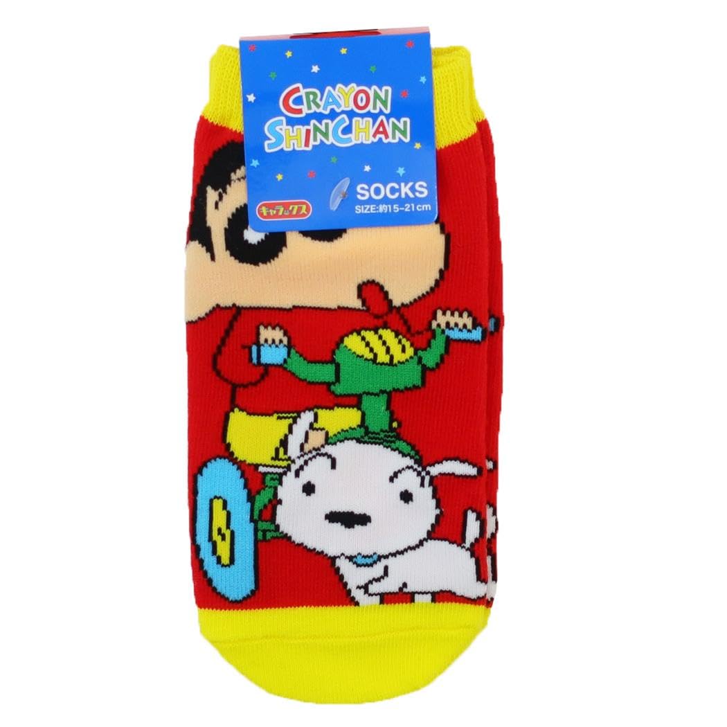 Small Planet Crayon Shin-chan Character Socks for Kids Size 15-21cm