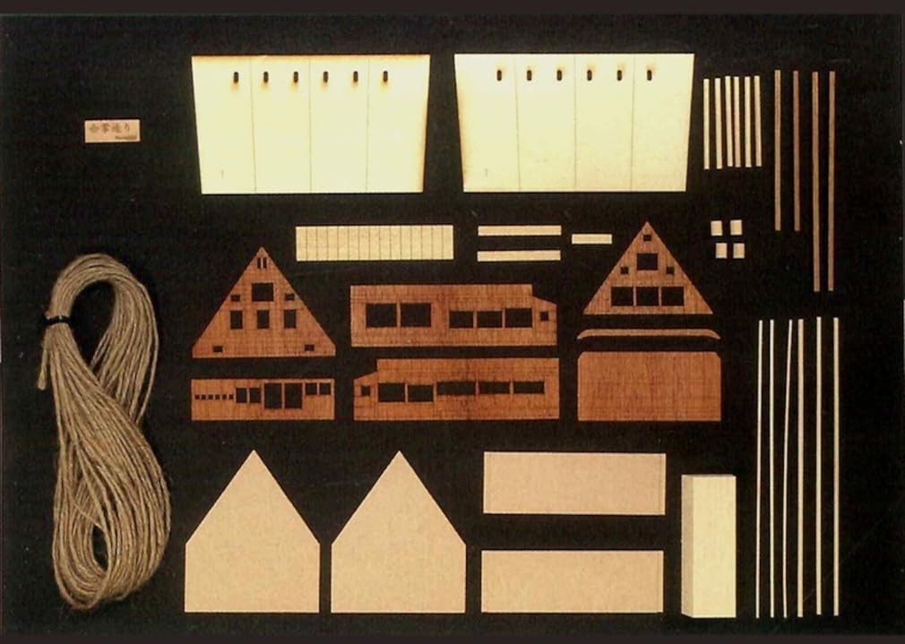 Woody JOE Mini Architecture Gassho-Zukuri Wooden Model Kit