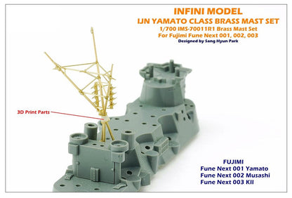 Infini Model 1/700 Scale Japanese Navy Battleship Mast Set for Model Kits