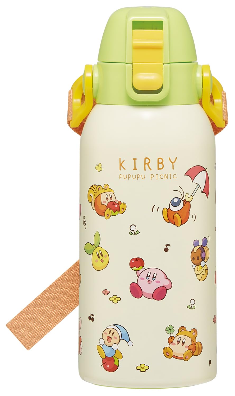 Skater Kids Water Bottle 600ml Featuring Kirby for Picnics