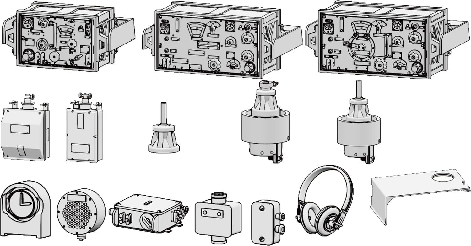 Passion Models 1/35 Nurse Horn Command Vehicle Radio Set for Model Kits