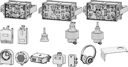 Passion Models 1/35 Nurse Horn Command Vehicle Radio Set for Model Kits