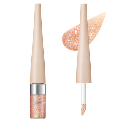 Visee 3D Glitter Eye Liquid OR-4 Orange Gemmy 3.3mL