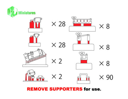 MJ Miniatures 1/35 WWII German OVM Clamp Tool Set for Model Kits
