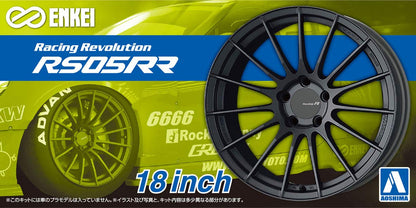 Aoshima 1/24 Tuned Parts Enkei RS05RR 18-Inch Model Kit