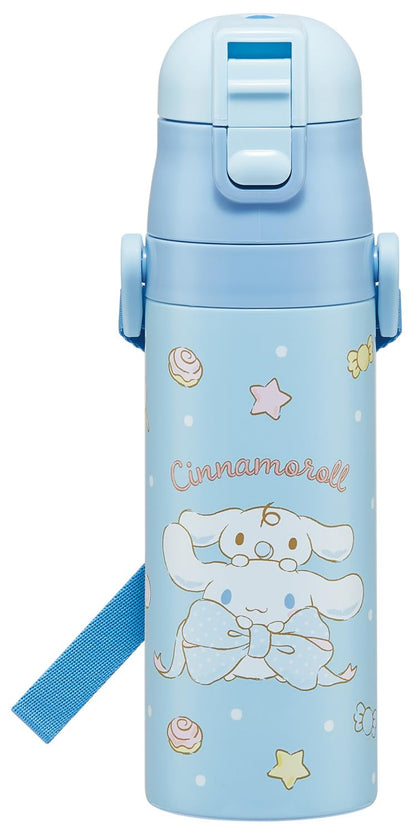 Skater Kids Water Bottle 470ml with Sanrio Cinnamonroll Design