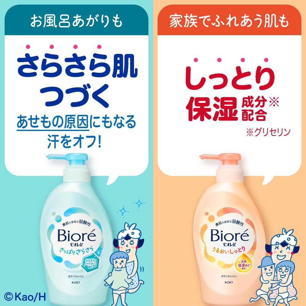 Biore u Body Soap Refreshing 450ml Gentle Cleanser for All Skin Types