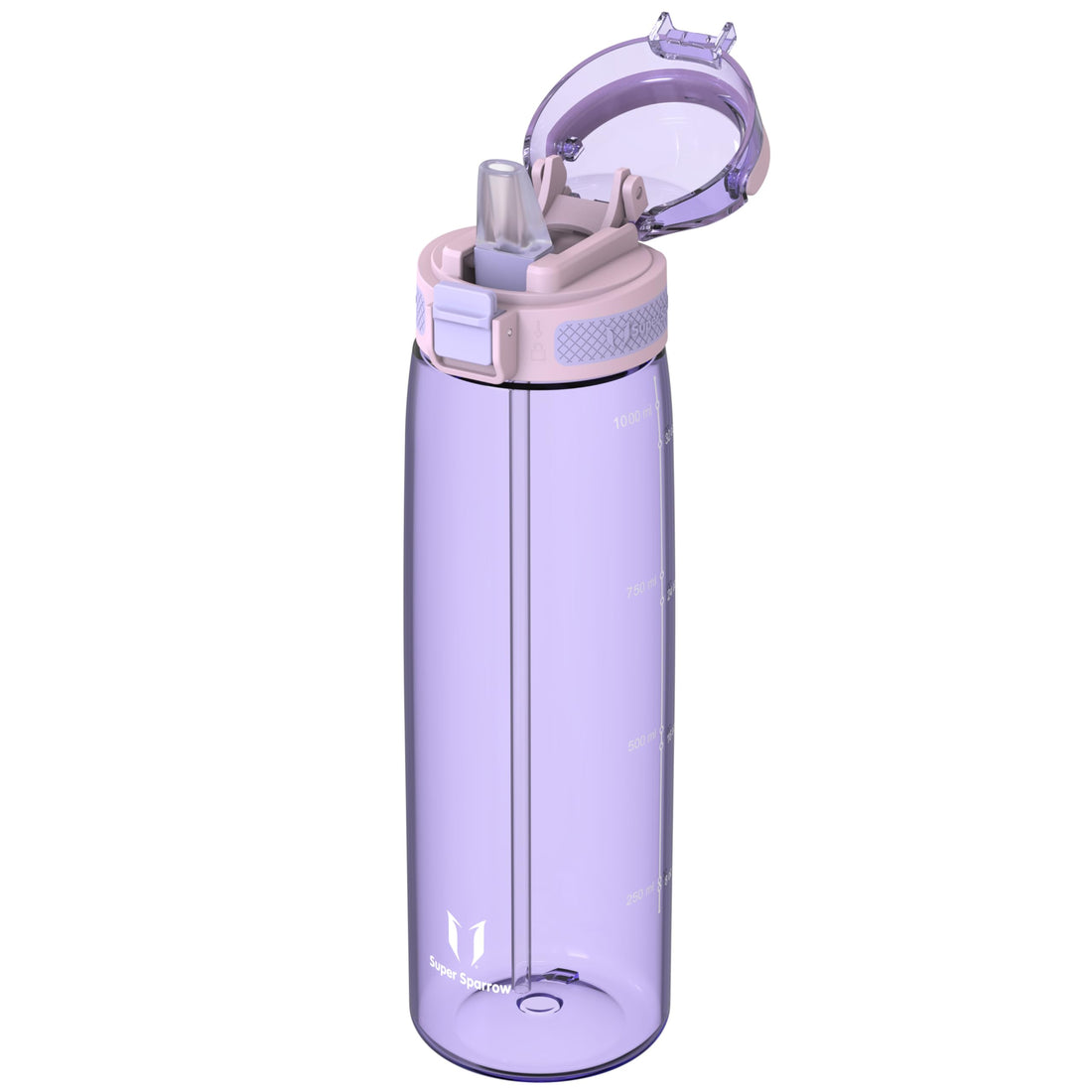 Super Sparrow 1L Water Bottle with Straw BPA-Free Tritan Material