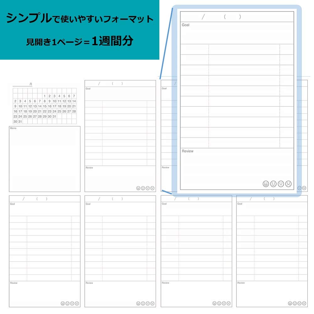 Gakken Sta:Ful Study Stationery B5 Study Planner Notebook Blue