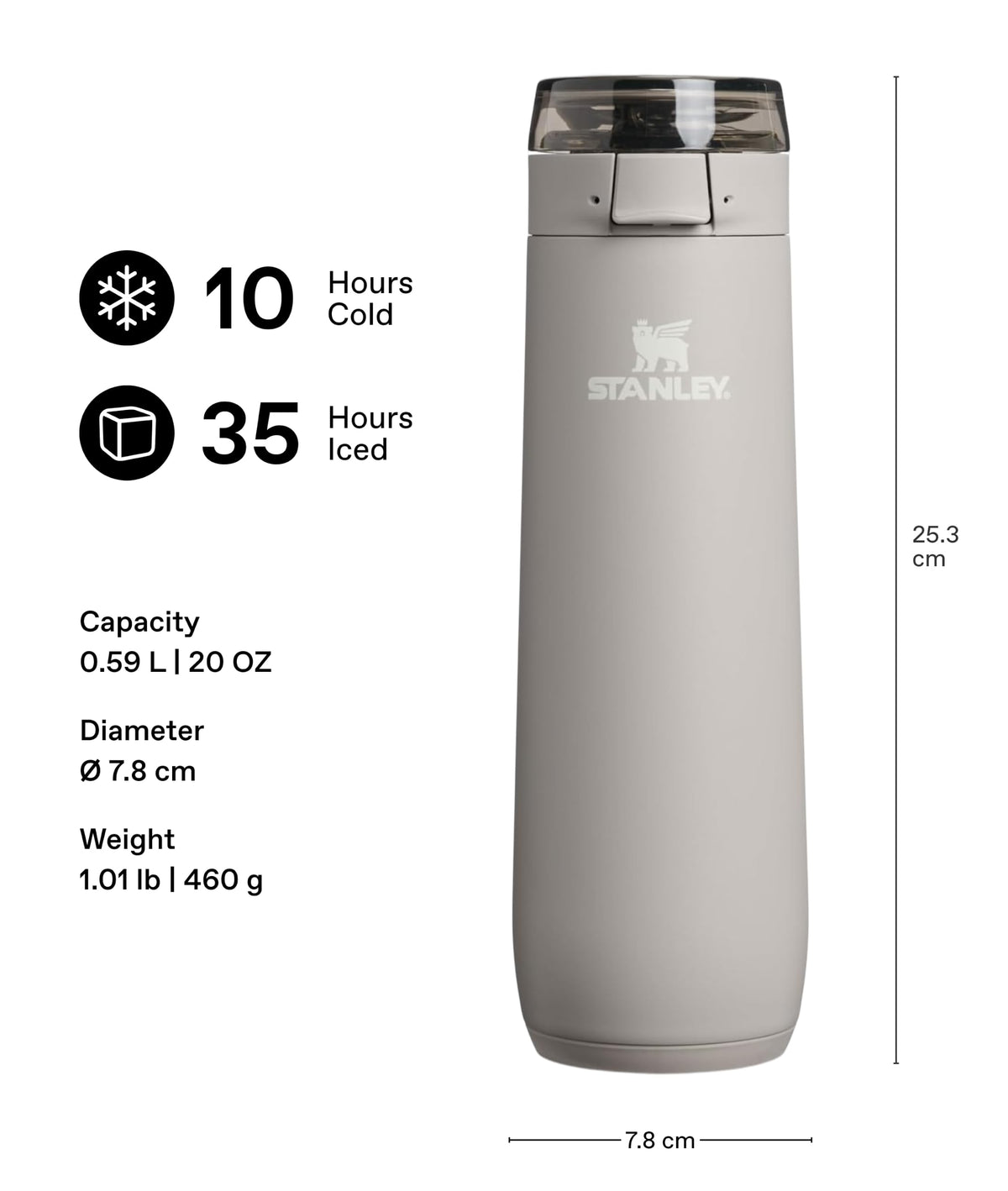 Stanley 1913 FlowState Vacuum Insulated Bottle 20oz