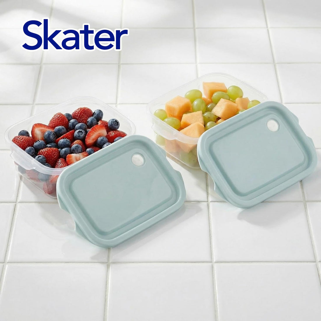 Skater Seal Container Set 500ml Made in Japan Smoky Green