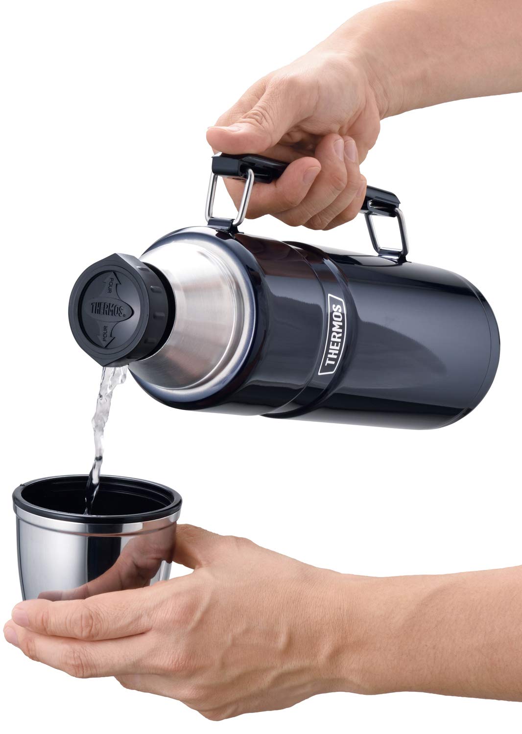 THERMOS Stainless Steel Outdoor Bottle 1.2L Midnight Blue