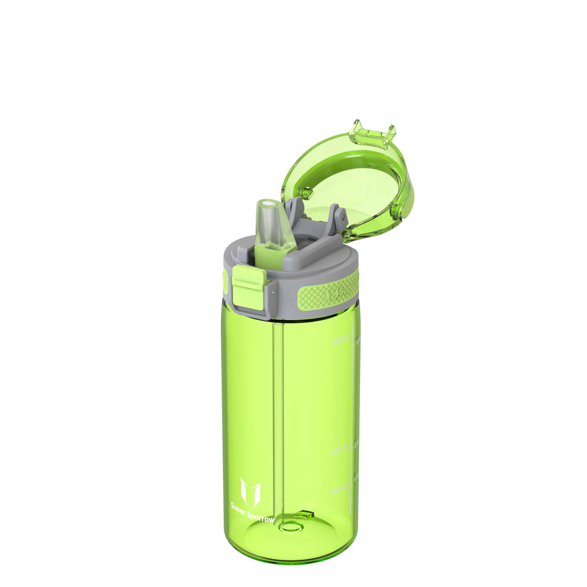 Super Sparrow Water Bottle 500ml BPA-Free with Straw