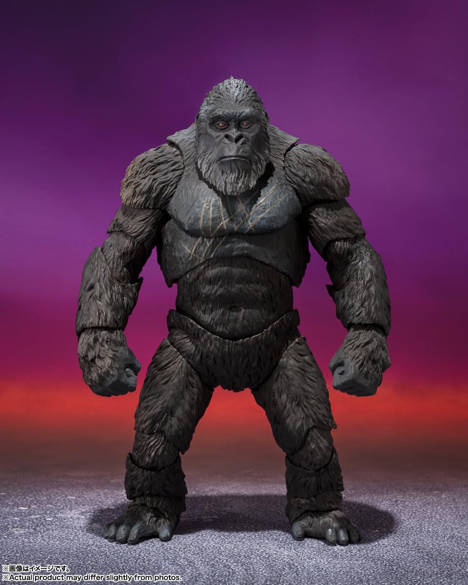 TAMASHII NATIONS S.H.MonsterArts Kong (2024) from Godzilla x Kong: The New Empire, Approx. 145 mm, ABS/PVC Painted Action Figure