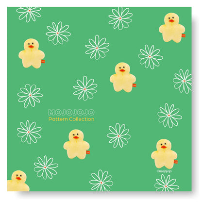 mojojojo Pattern Collection Memo Pad Green 100 Sheets