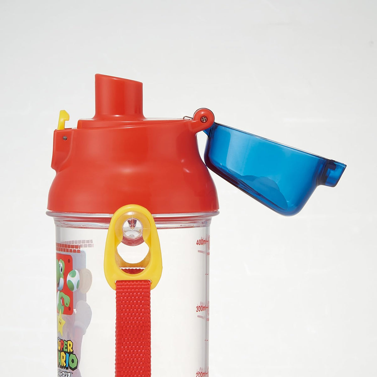 Skater Kids Clear Plastic Water Bottle 480ml with Measurement Markings